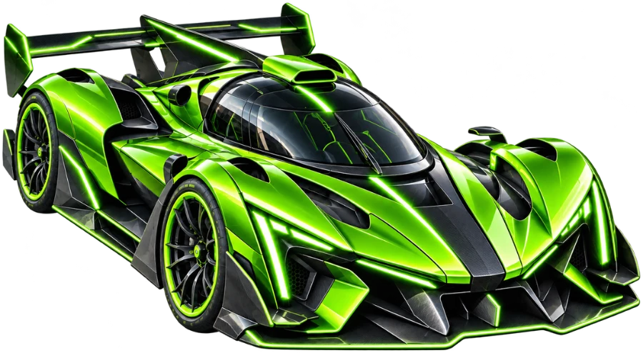 Team Green's car