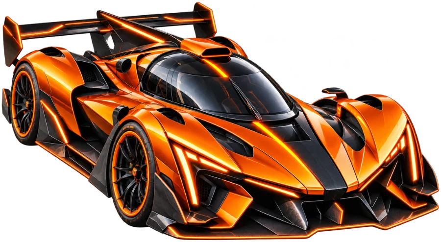 Team Orange's car