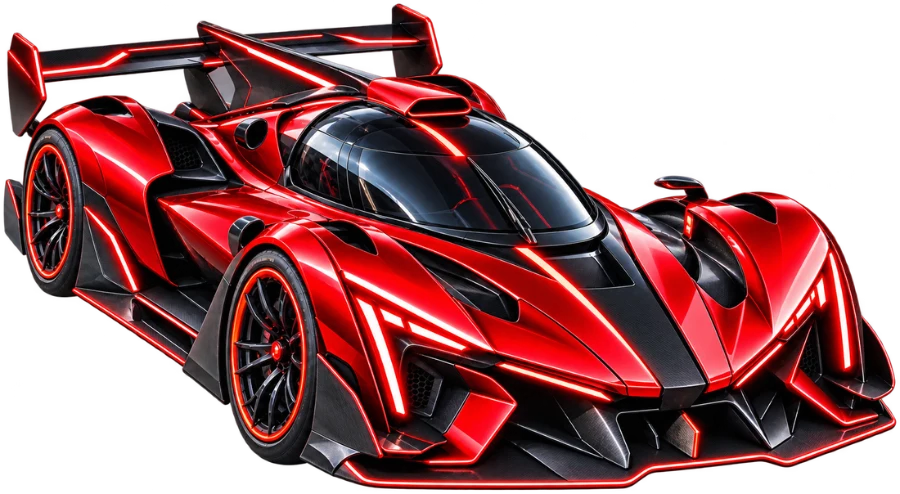 Team Red's car